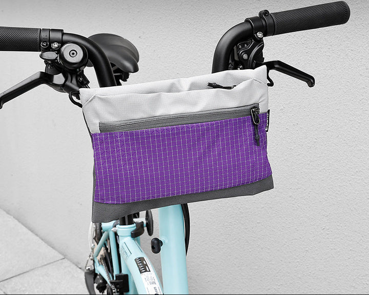lightweight urban grid-pattern crossbody organizer bag with exterior zip pocket and adjustable strap Bowlift