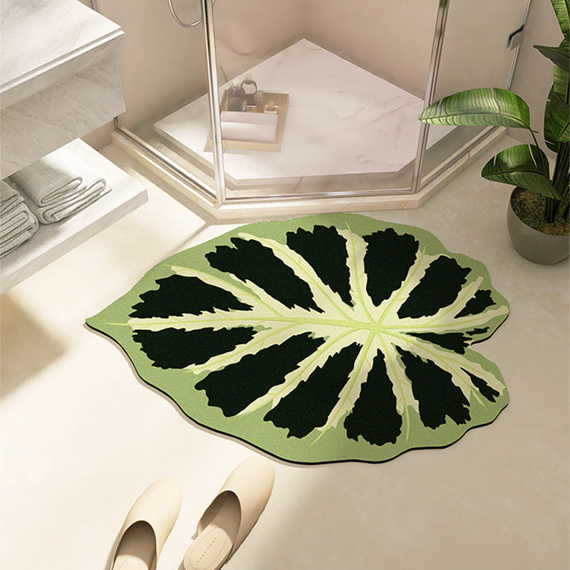Leaf-Shaped Bath Mat Bowlift