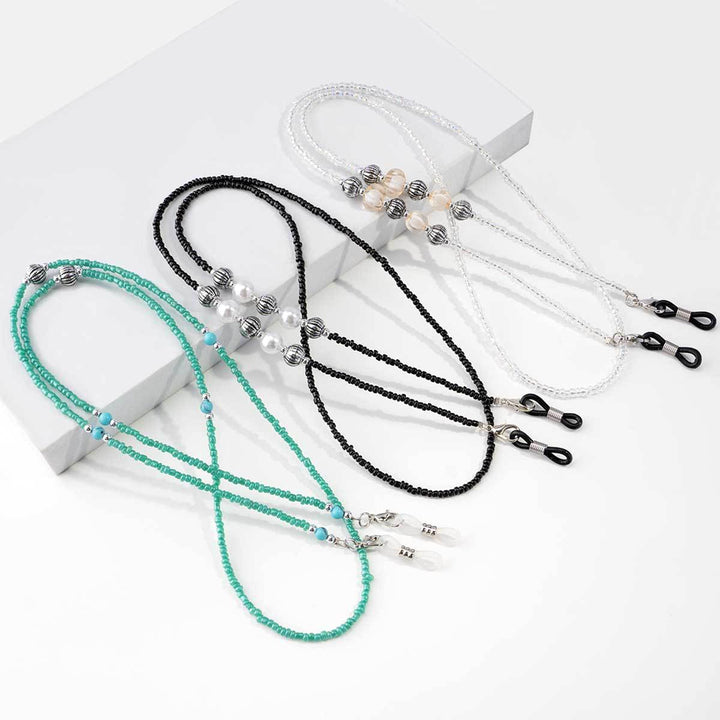 Artistic Beaded Eyewear Chain Bowlift