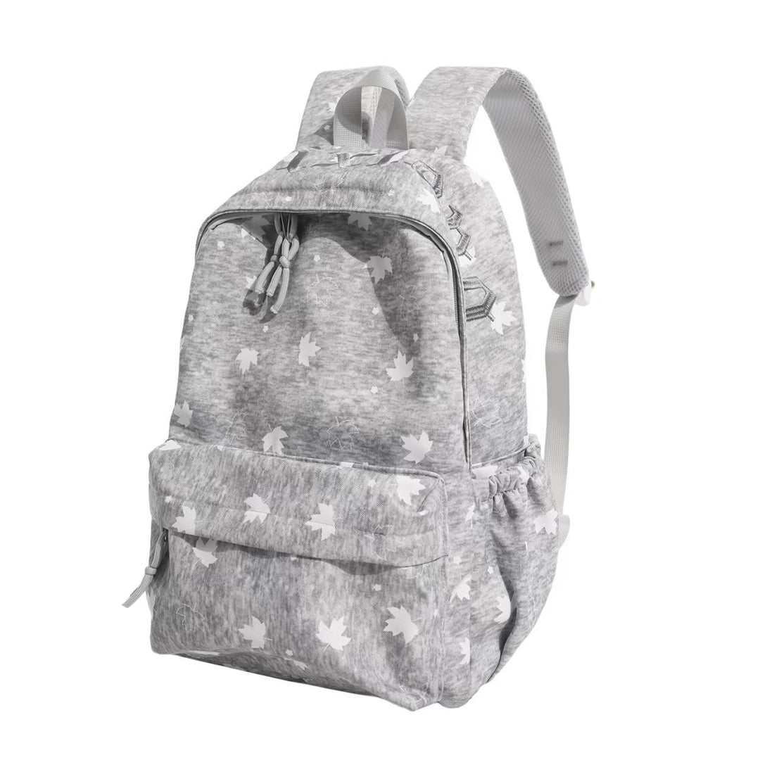 Stylish Leaf-Patterned Backpack Bowlift