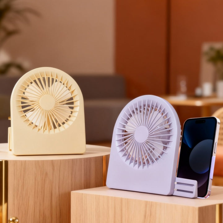 Ladies Compact Table Fan with USB Connection and Quiet Operating Modes Bowlift