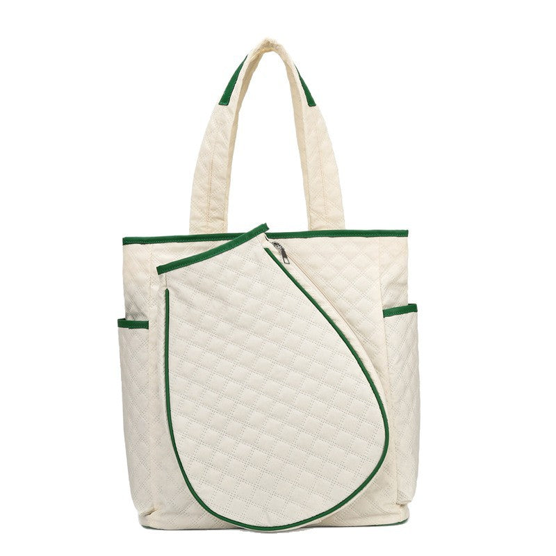 Quilted Multi-Pocket Tote Bag Bowlift