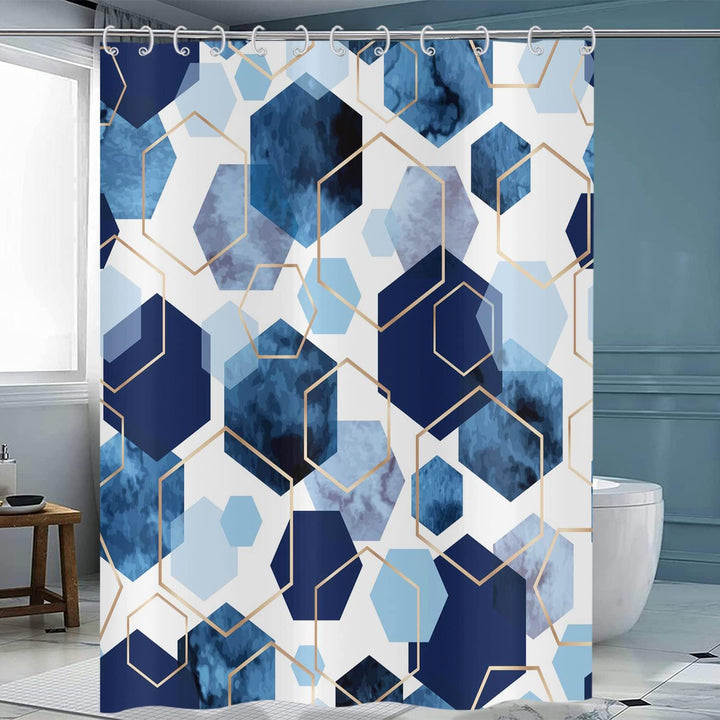 Geometric Motif Shower Curtain Bowlift