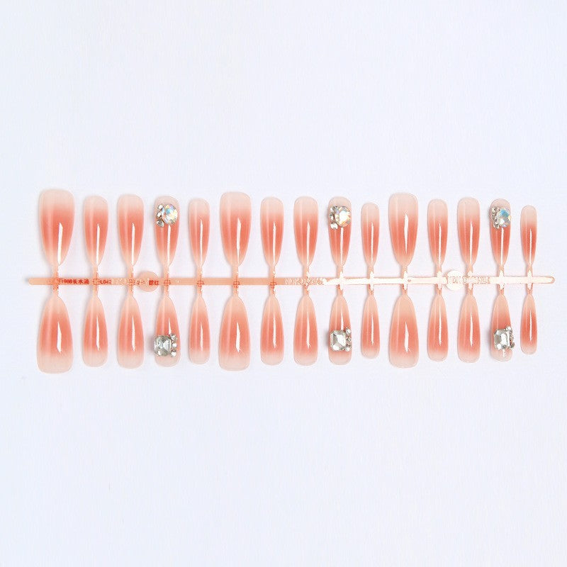 Artificial nail set with elegant crystalline accents Bowlift