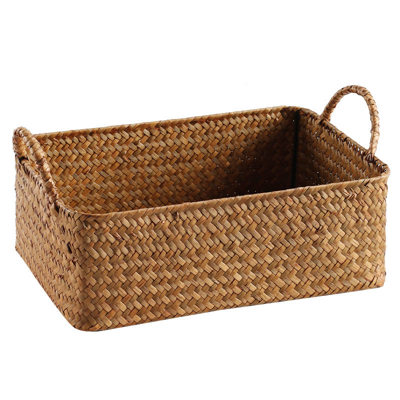 Handcrafted Natural Woven Storage Tray Bowlift