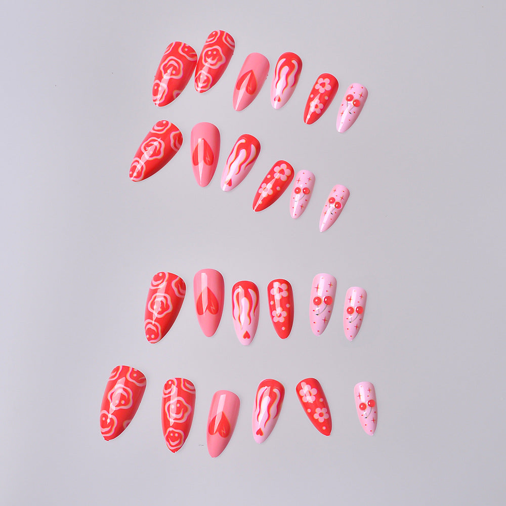 Artistic Press-On Nail Design Set Bowlift