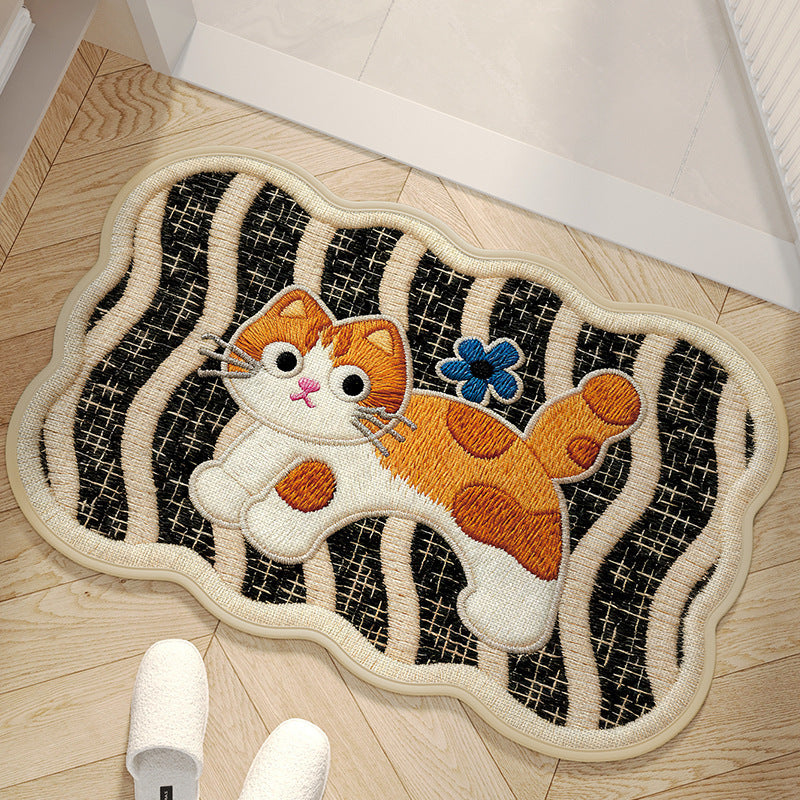 Cartoon Dog-Shaped Bath Mat