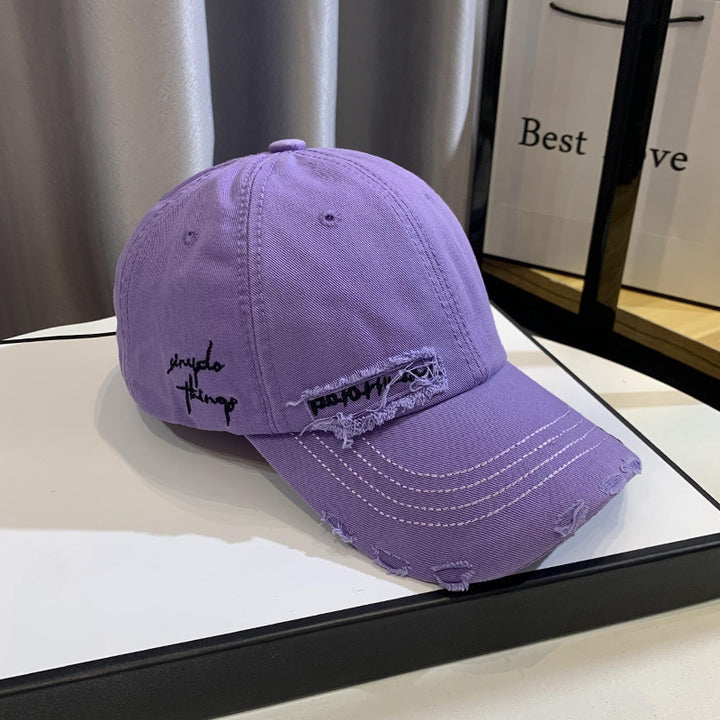 Unisex Distressed Graphic Baseball Hat Bowlift