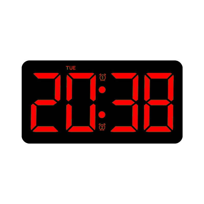 Digital LED Alarm Clock with Large Digits and Snooze Function Bowlift