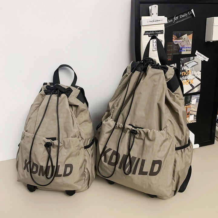 Drawstring Closure Lightweight School Backpack Bowlift