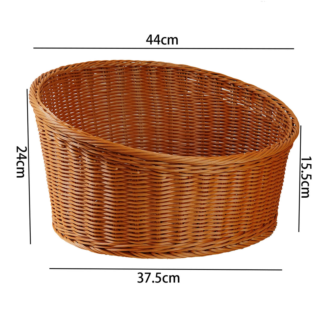 Ladies oval basket made of high-quality willow material Bowlift