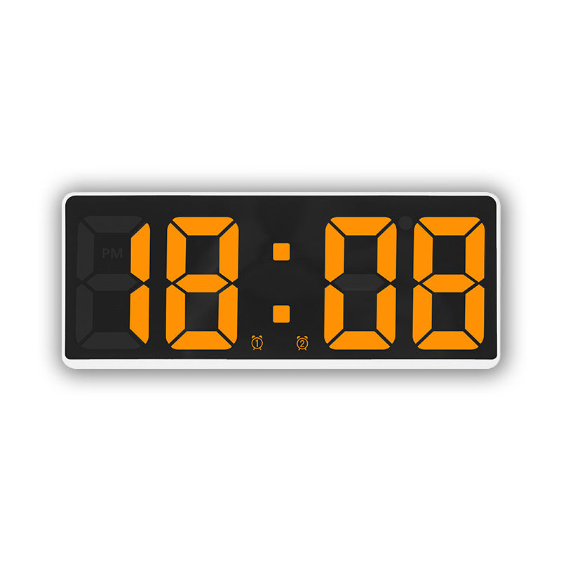 Digital LED alarm clock with large, light blue display and snooze function Bowlift