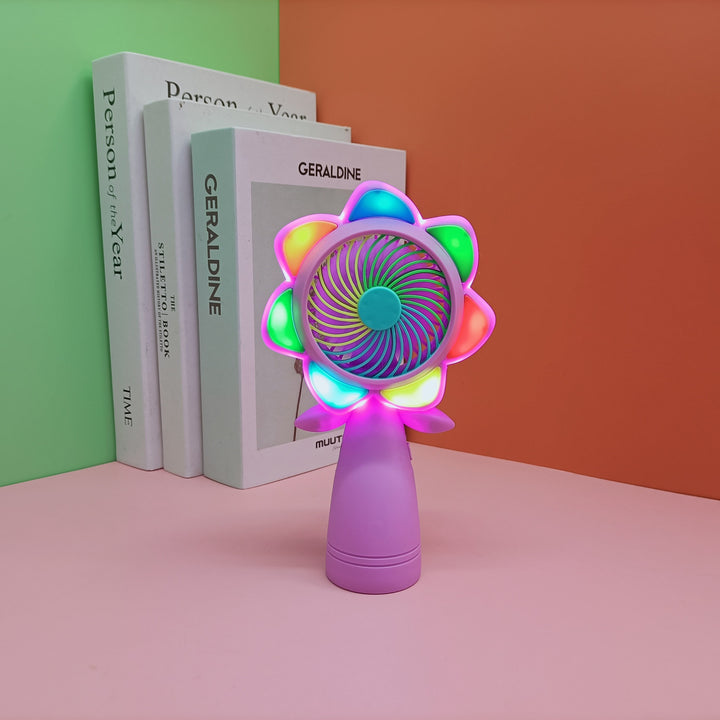 Women's Portable Color Change Fan Bowlift