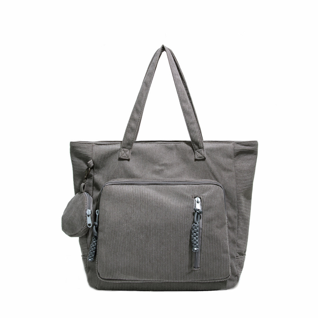 WoSpacious Multi-Pocket Canvas Tote Bag Bowlift