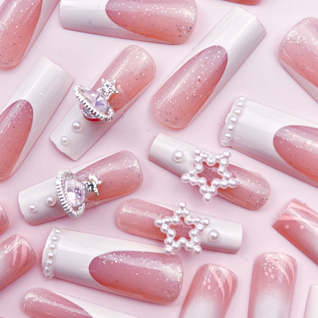 Glamorous Decorative Press-On Nail Art Bowlift