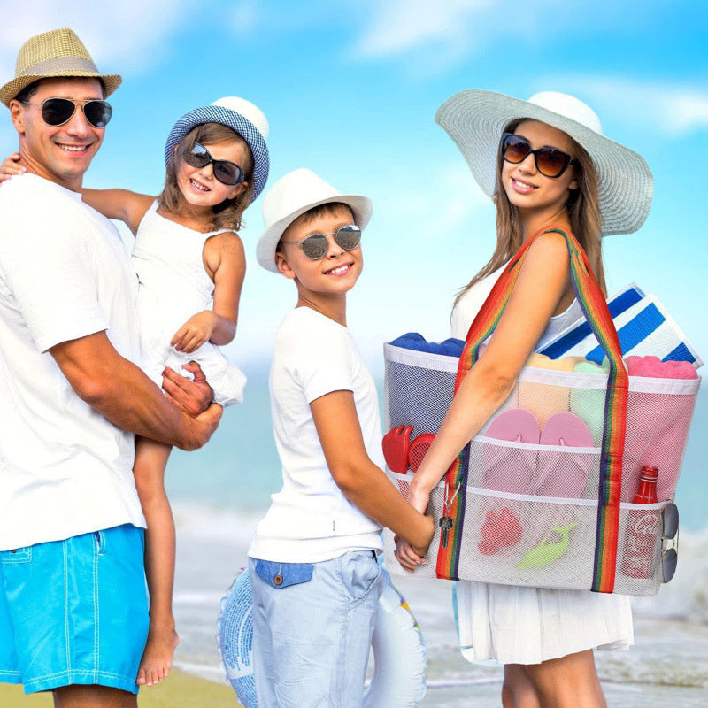 Beach bag with breathable net material Bowlift