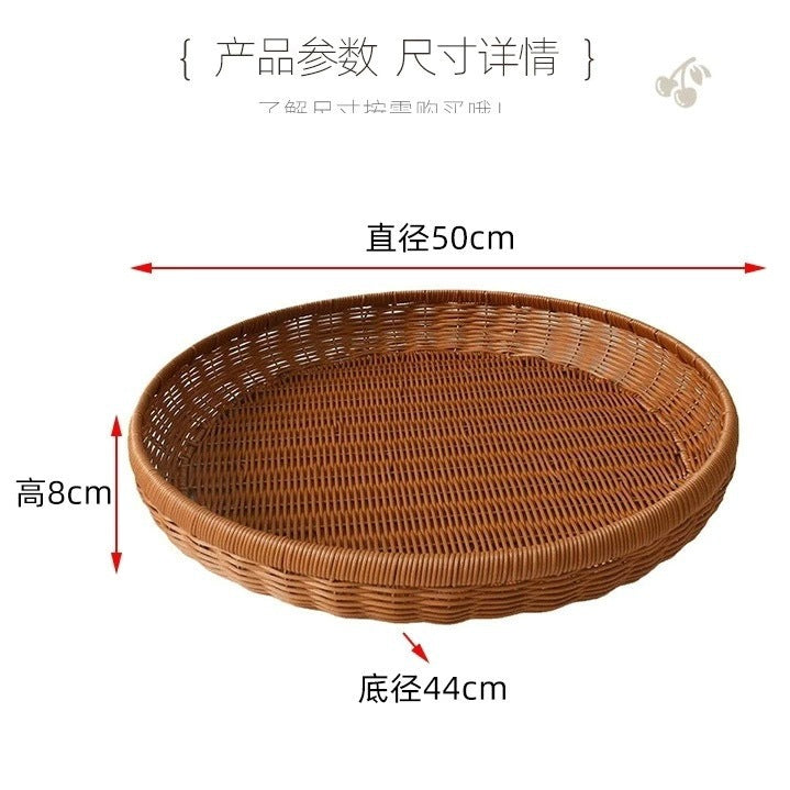 Unisex Round Rattan Basket Bowlift