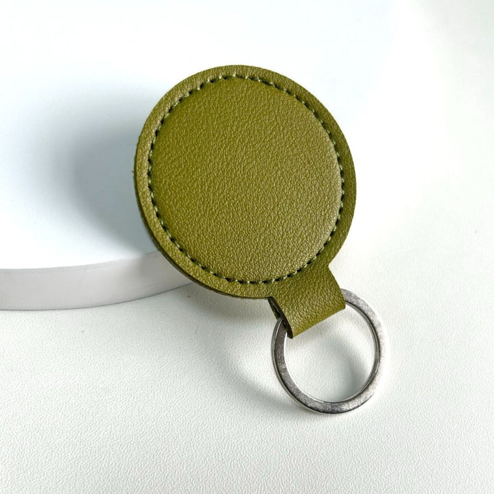 Round Leather Keyring Bowlift