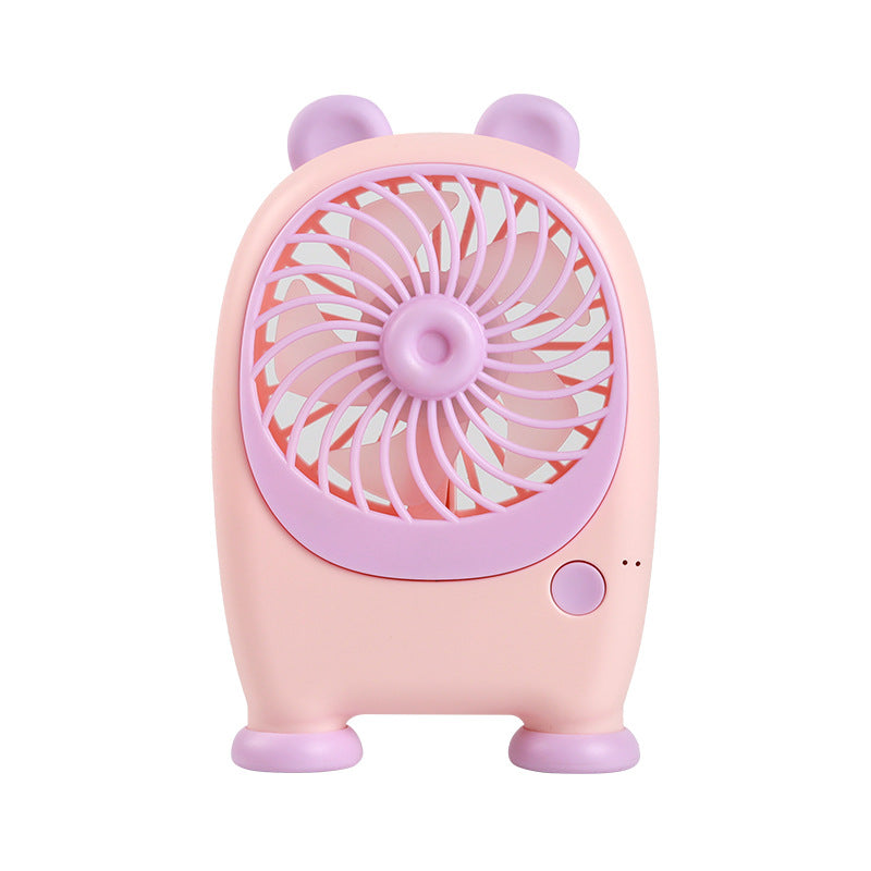 Women's Portable Mini Fan with Cute Animal Design Bowlift