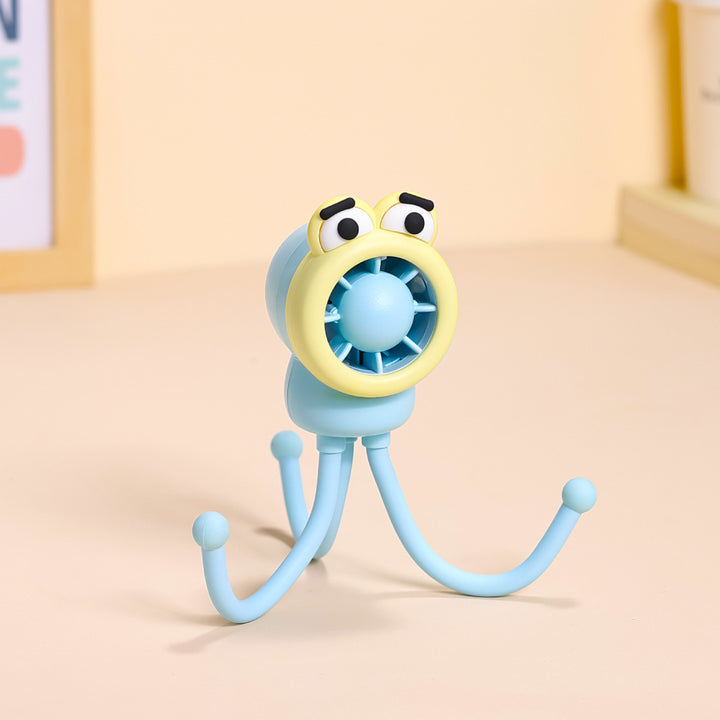 Playful Character Desktop Fan Bowlift