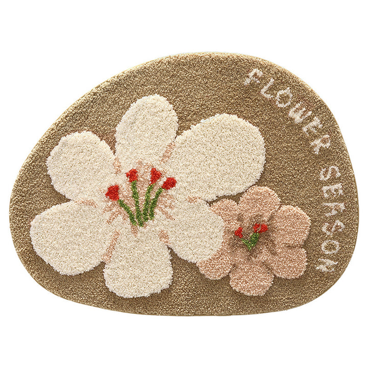 Floral-Themed Comfort Bath Mat Bowlift
