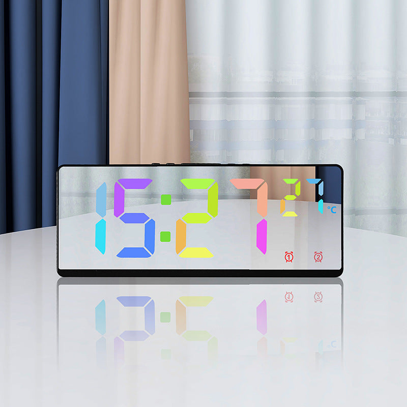 Digital alarm clock with temperature sensor and mirror function Bowlift