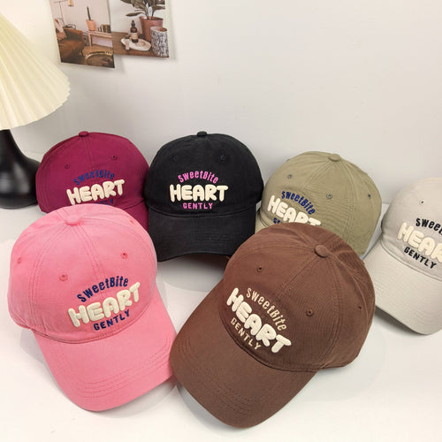 Women's Playful Embroidered Message Cap Bowlift