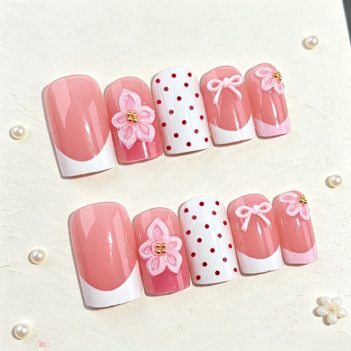 24-piece artificial nail set Bowlift