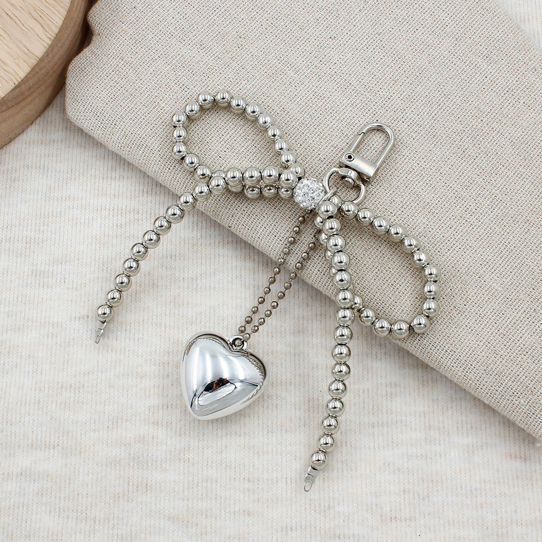 Elegant Pearl Bow Keychain Bowlift