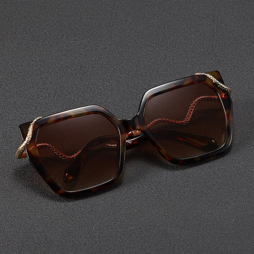 Luxury Oversized Hexagonal Sunglasses