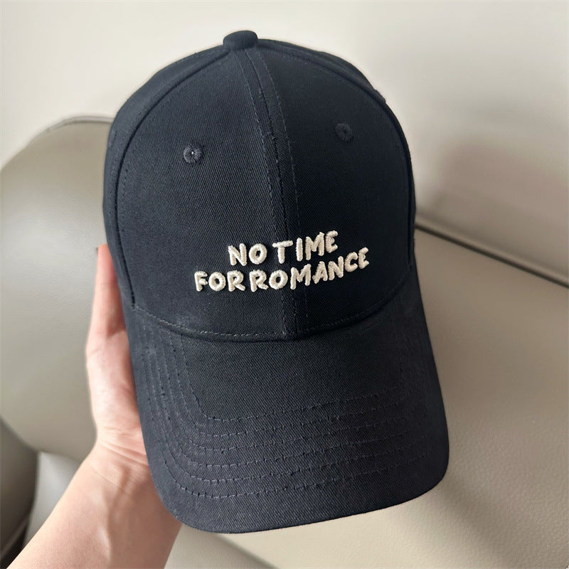 Women's Casual Cap with Motivational Embroidery Bowlift