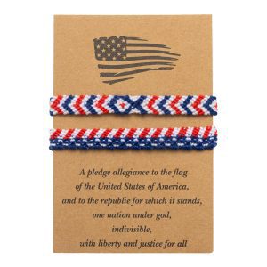 Unisex braided bracelet set made of cotton cords with adjustable sliding knots and star pendant Bowlift