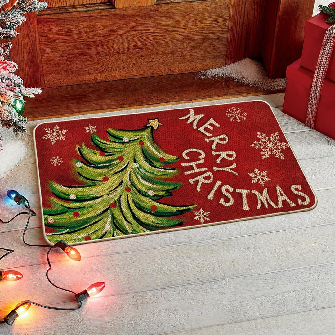 Festive Holiday Door Mat Bowlift