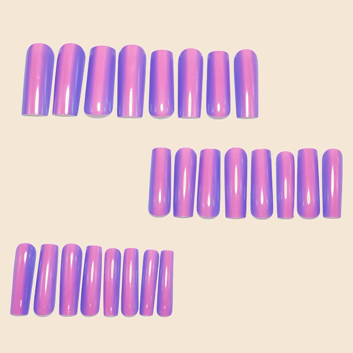 Glamorous artificial nails with high-gloss effect Bowlift