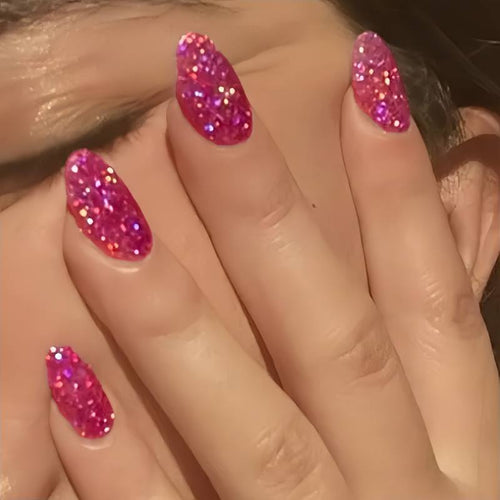 Glittering Stiletto Press-On Nail Tips Bowlift