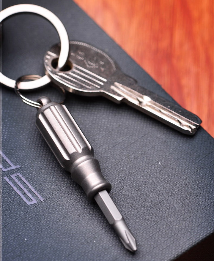 BowLift | Mini Titanium EDC Screwdriver - Portable Palm Tool