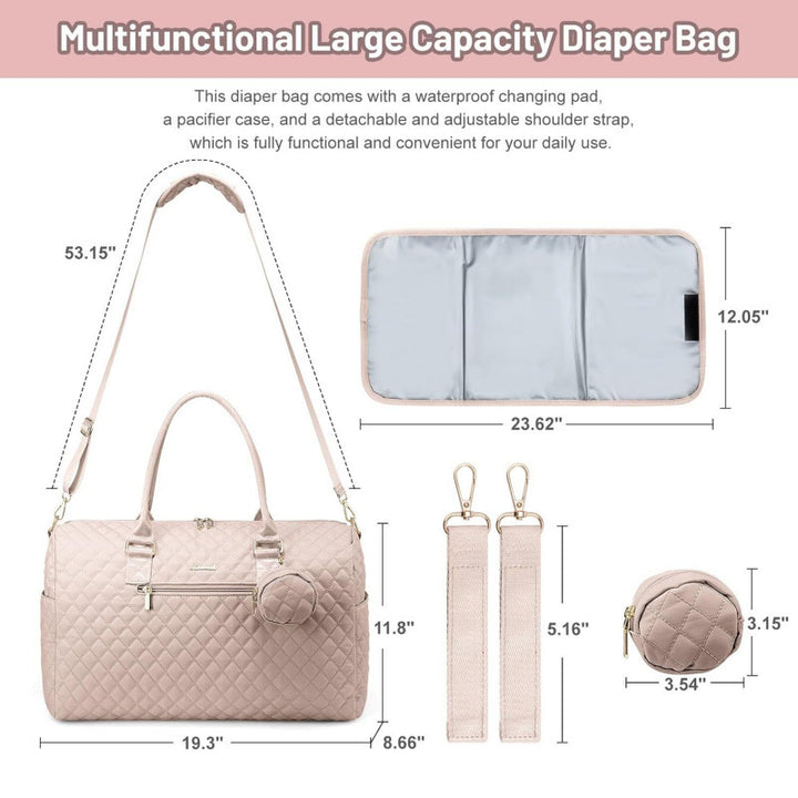 Quilted Multi-Functional Weekend Duffel Bowlift