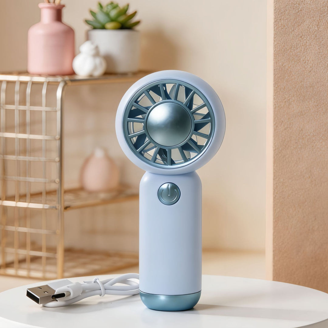 Women's Portable Hand Fan with USB Charging Function Bowlift