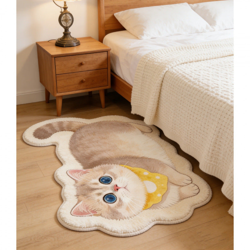 Realistic Lion Cub Shaped Floor Mat
