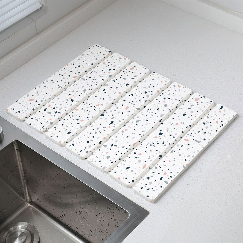 Marble Pattern Kitchen Draining Mat