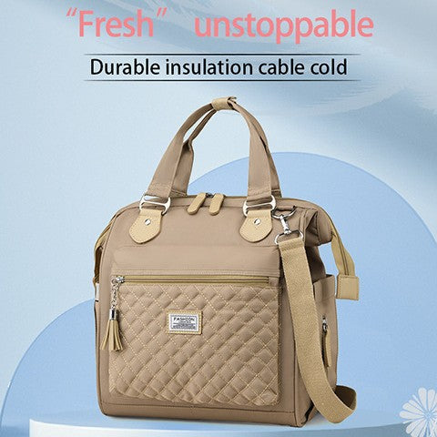 Structured Quilted Satchel Bag Bowlift