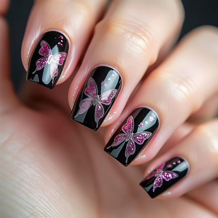 Artistic Butterfly Nail Art Bowlift