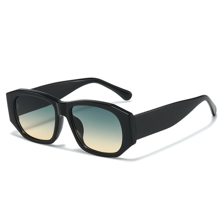 Oversized Geometric Sunglasses with Gradient Lenses Bowlift