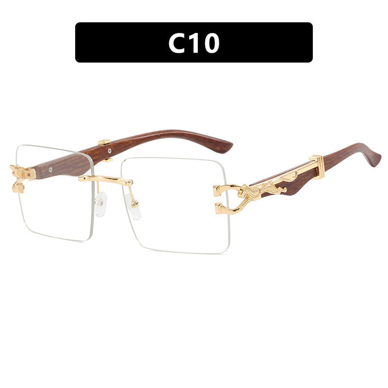 Ladies elegant square sunglasses with high-quality wooden frame Bowlift