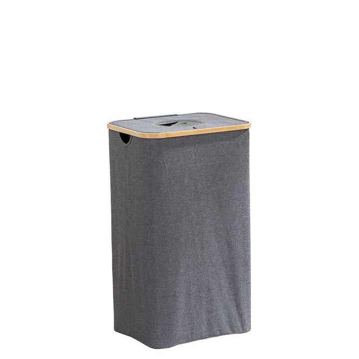 Modern waste separation container with removable inner insert and bamboo lid Bowlift