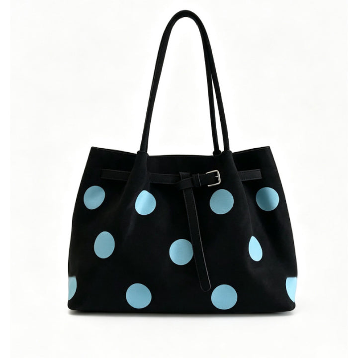 Stylish Polka Dot Tote Bag Bowlift