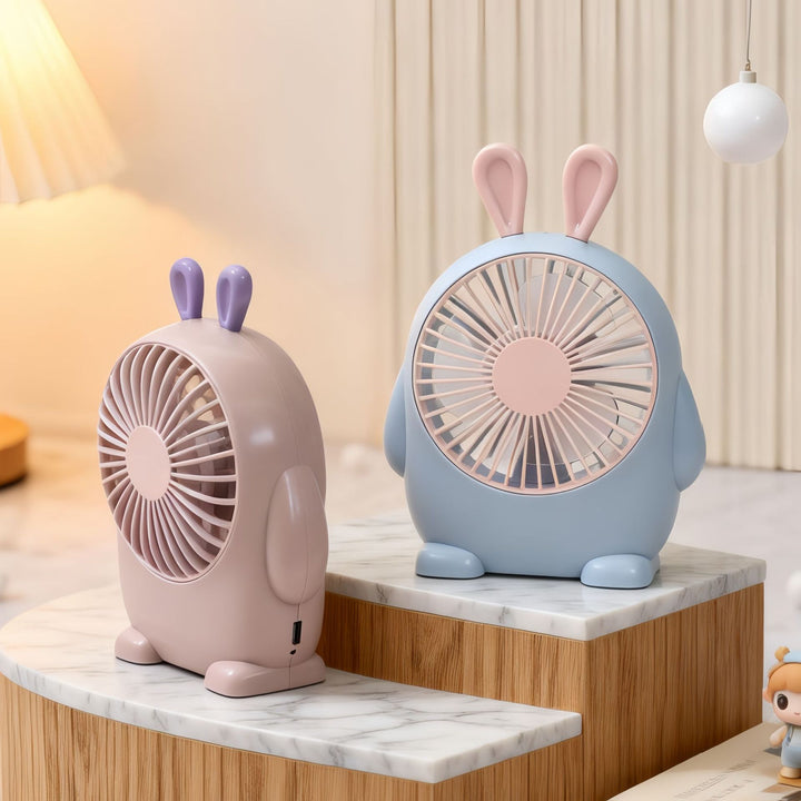 Ladies handheld fan with cute animal design Bowlift