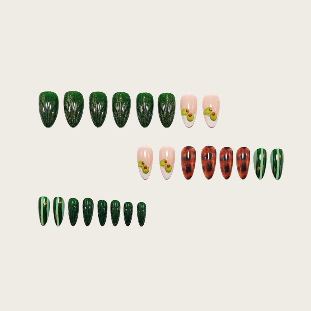 Artistic 3D decorated artificial nails Bowlift