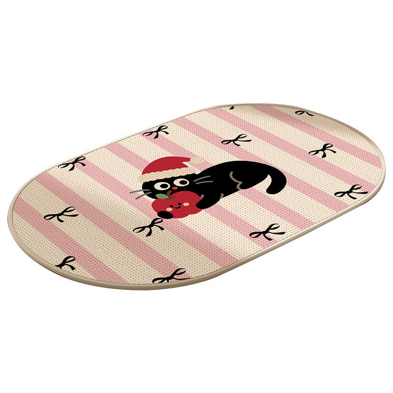 Cute Cartoon Cat Bath Mat Bowlift