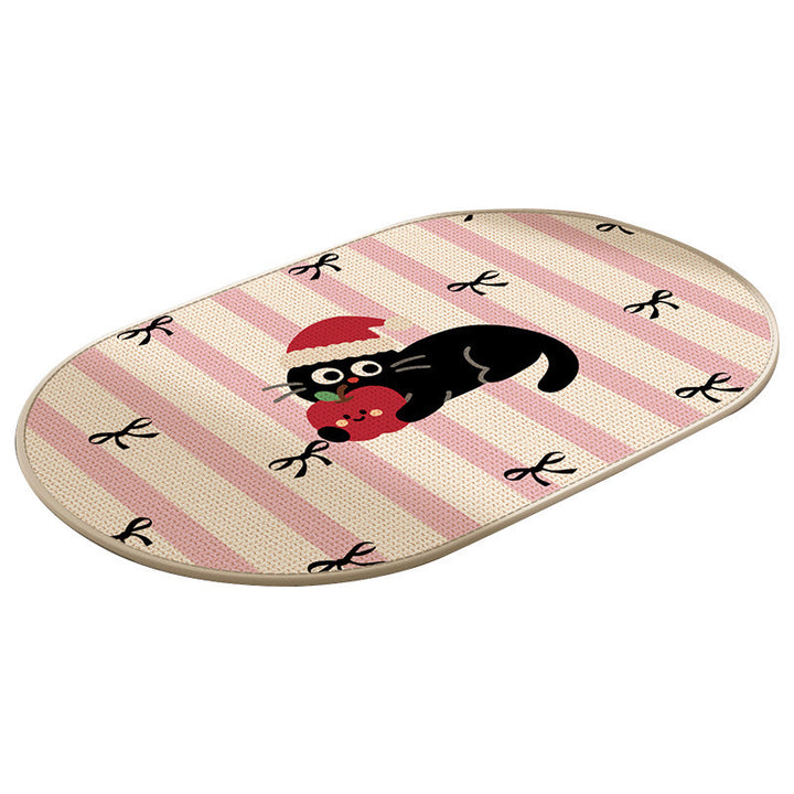 Cute Cartoon Cat Bath Mat Bowlift